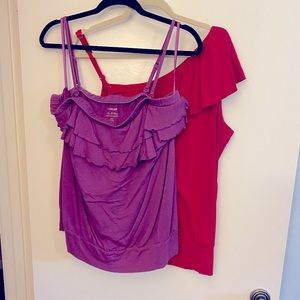 2 Lane Bryant Summer Tops - size 18/20